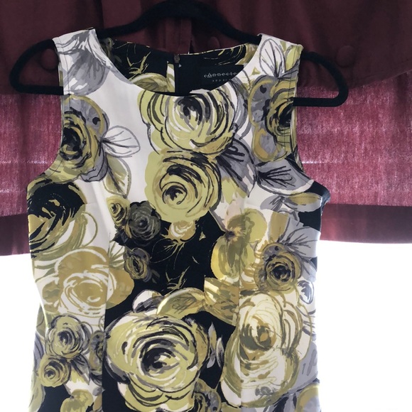 Very nice lime green/gray/white/black Dress - Picture 3 of 5